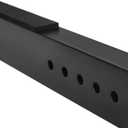 Amazon Basics Fixed Height Keyboard and Piano Stand, Z-Shape, Black, For Compact Space, Carpet Stability & More Legroom