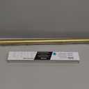 BlastHome Luxury 4.5 ft Custom Curtain Rod  1 1/4" Large Diameter  Premium Brackets & Endcaps  Nonadjustable Rods Connect for a Seamless Look  Brushed Gold Finish