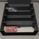 MoKo Trading Card Storage Box, 3000+ MTG Deck Box with 24 Colorful Dividers & 4 Card Supporters, Commander Card Deck Case Fits for Magic Game Cards, YugiOh, TCG, PTG and Sport Cards, Black Grey