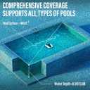 Starrybot Cordless Robotic Pool Cleaner, Portable Swimming Robotic Pool Vacuum Self-Parking Technology,150Mins Runtime,Pool up to 900 Sq.Ft, Ideal for Above-Ground Pools