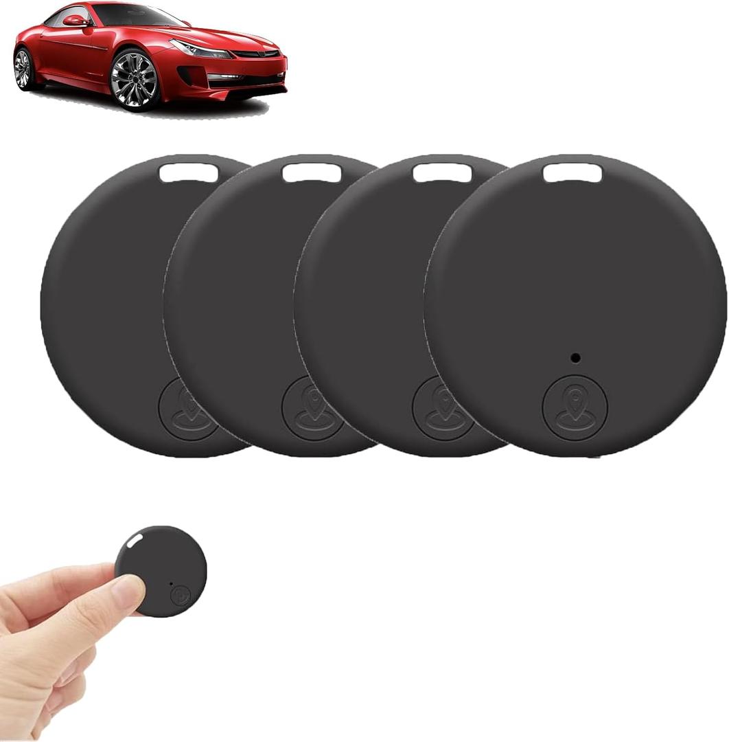 Safe Sync GPS Tracker, Safesync GPS Tracker, Real-Time Location Tracker with Magnetic Case, GPS Anti-Lost Tracker, for Vehicles, Cars, Trucks (4Black)