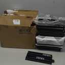 4 Pack Pull Out Spice Rack Organizer for Cabinet, 2 Tier Metal Slide Out Seasoning Organizer and Storage Heavy Duty Vertical Spice Rack Shelf Pullout for Kitchen Cabinets No Drilling (Black)