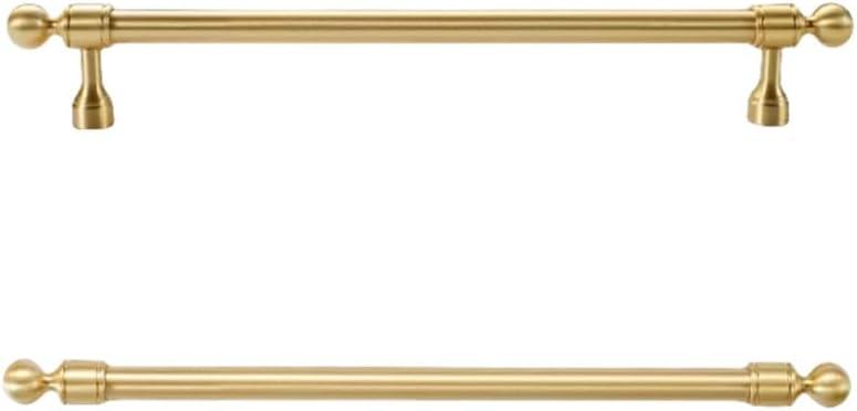 Gold Cabinet Handles Desk Drawer Pull Furniture Door Knob for Drawer Knob Wholesale Furniture Hardware Kitchen Accessories,Brass,224mm