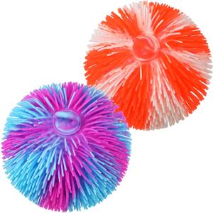 2 Pcs Puffer Ball 8 Inch Spiky Sensory Balls Bulk Bouncy Sensory Stress Relief Toy for Fun Fidget Anxiety Game Classroom Prizes Party Favors (Mix Color)
