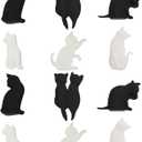12Pcs Cat Tea Bag Holders Silicone Cute Tea Bag Holder for Cup Animal Shaped Set for Cup and Mug Markers