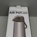 Coffee Carafe for Keeping Hot - Gezoss 102OZ / 3L Airpot Coffee Dispenser with Pump - Large Coffee Carafe for Hot Drinks Tea Liquid - Insulated Stainless Steel Hot Water Beverage Urn for Parties