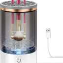 Electric Makeup Brush Cleaner, Quick Efficient Machine for Deep Cleaning All Types of Brushes, Portable Compact Design for Travel Home Use, for Makeup Lovers & Professionals - Red