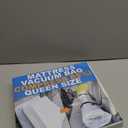Mattress Vacuum Bag for Moving, Vacuum Seal Mattress Bag for Memory Foam or Inner Spring Mattresses, Compression and Storage for Returns, Leakproof Valve and Double Zip Seal (Queen/Full/Full-XL) (Clear)