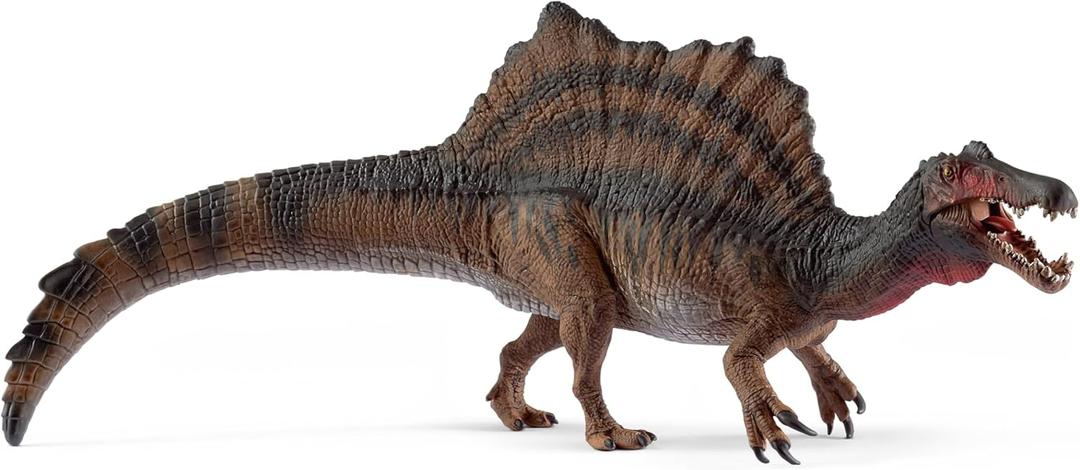 Schleich Dinosaurs Realistic Spinosaurus Dinosaur Figure with Movable Lower Jaw - Authentic and Detailed Prehistoric Jurassic Dino Toy, Highly Durable for Education and Fun for Boys and Girls, Ages 4+