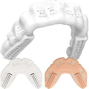 Bulletproof: Worlds Thinnest Most Breathable Mouthguard is 3X Stronger! MMA Football Basketball Hockey Lacrosse Rugby BJJ Boxing Sports Mouth Guard Grinding Teeth. Men Women Adult Youth Kids Braces (NIGHT GUARD, Clean White)
