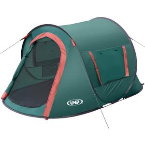 Pop-up Tent,2 Person Camping Tent,Instant Portable Beach Tent,Easy Pop Up Shade Tents 2 Doors for Camping Hiking & Traveling with Carrying Bag, 7.2ft x 4.5ft x 40in