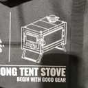 OneTigris WHALE SONG Tent Stoves, Titanium Wood Burning Stove Backpacking Lightweight Camping Portable Foldable for Outdoor Hiking Picnic BBQ