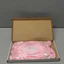 2 Pcs Pink Bow Garland Banner, Pre-Strung Pink Satin Ribbon Bow Garland Coquette Birthday Decorations for Classroom Decor Wedding Birthday Baby Shower