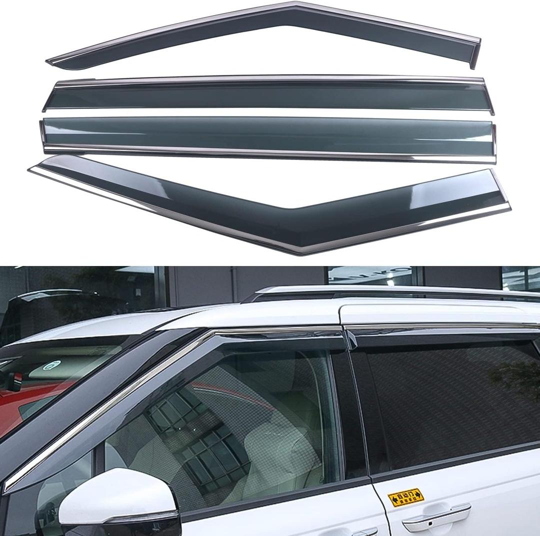 L2R for Kia Carnival 2022 2023 2024 2025 Side Window Wind Deflectors Sun Rain Guard Vent Shade Window Visors Cover Car Accessories 4pcs
