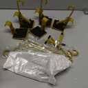 Fireplace Stocking and Garland Hanger, 2 in 1 Adjustable Heavy Duty Mantel Hangers, Garland Holder for Mantle Fits 0.5" to 7" Mantle No Drill, Christmas Garlands Clip for Holiday Decor (6pcs)