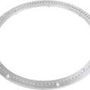 24 Inch Lazy Susan Aluminum Alloy Rotating Turntable Bearing, Non - Slip Mute Metal Bearing Swivel Plate Hardware for Dining and Workbench,880 Pounds Capacity