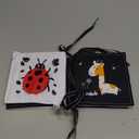 Black and White Baby Books for Newborn - Tummy Time Mirror & Sensory Toys Soft Montessori Toy for Infant Visual Stimulation, Brain Development & Early Learning - High Contrast Toys for 0-6 Months