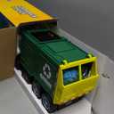 JOYIN Large Friction Powered Garbage Truck Toy Set, Includes Dumpster, Trash Bins, and Learning Cards for Kids, Boy Toys Birthday Gift for Boys Girls Kids Toddler Gift for Christmas (Green)