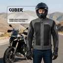 Cuber Motorcycle Breathable Mesh Jacket Mens With CE Armor Bikers Racing Gear, Summer Motorbike Protective Jacket, 3XL