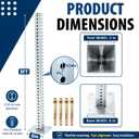 1 Pack 3 ft Square Sign Post Base for 1-3/4" Signs Posts
