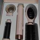 IG INGLAM MegaAIR Styler Air Styling & Drying System, Professional Interchange Hair Dryer Brush 110,000 RPM Brushless BLDC Motor Ionic Hot Air Volumizing and Shape, Pink