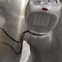 Amazon Basics Ceramic Space Heater, Portable Indoor Heating Solution, With Overheat and Tip-Over Protection, Thermostat, Non-Oscillating, 1500W, Fast Heating, 7.52"D x 6.34"W x 9.45"H, Silver