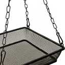 Hanging Bird Feeder Tray Platform Metal Mesh Seed Tray for Bird Feeding Outdoor Garden Decoration for Backyard Attracting Wildbirds