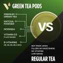 VitaCup Green Tea Pods, Enhance Energy & Detox with Matcha, Moringa, B Vitamins, D3, Keto, Paleo, Vegan, Recyclable Single Serve Pod, Compatible with Keurig K-Cup Brewers,16 Ct