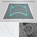 PHF Waffle Sherpa Blanket Queen Size, 90x90 Inches Luxury Plush Flannel Fleece Blanket for Winter, No Shed No Pilling, Cozy Soft & Reversible Waffle Weave Bedding for Home Decor, Grey