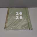 2026 Planner - Planner 2026 from January 2026 to December 2026 with 12 Monthly Tabs, Flexible Cover, Inner Pocket, 8.5" x 11", Green-A