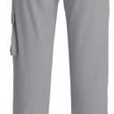 Womens Hiking Pants Lightweight Quick Dry Cargo Pants 4 Pockets Water Resistant Travel Casual Work Athletic Pant (Gray, S)