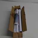 White Tension Curtian rod no drill, 42 to 115 inch Adjustable Heavy Duty black shower curtain rod for Windows bathroom Closet