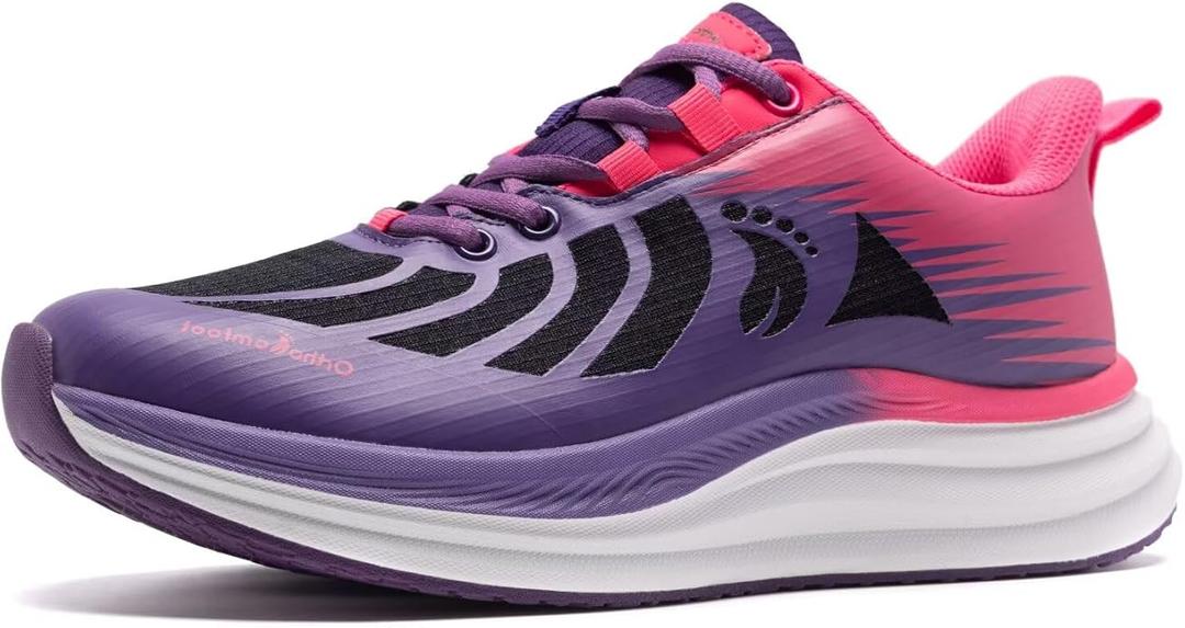 Women's Orthopedic Road Running Shoes: Comfortable Arch Support Plantar Fasciitis Orthotic Sports Exercise Fashion Sneakers, Casual Flat Feet Tennis Work Walking Shoes for Foot and Heel Pain
38