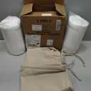 Favoyard Patio Chair Cushions 20 x 20 x 3 Inch Waterproof Outdoor Seat Cushions for Patio Furniture 3-Year Color Fastness Garden Sofa Couch Chair Pads with Handle & Adjustable Straps Set of 2, Beige