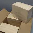 Suzile 6 Pcs Unfinished Wood Boxes with Slide Lid, 7.87 x 3.94 x 3.15 Inches Rectangle Wooden Small Gift Box for Craft DIY Jewelry Bead Organizer(Wood Color)