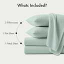 RUVANTI 100% Cotton Flannel Sheets Full Size - 4 Piece Warm, Soft & Breathable, Deep Pocket, Double Brushed Cozy All Season Bedding Set, Mint