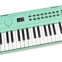 RockJam 49 Key USB Keyboard Piano with Lessons & Keynote Stickers (Mint Green)