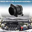 Mass Air Flow Sensor Meter Assembly for Jaguar F-Pace Durable No.LR035726 | Inner MAF Sensor 1 Pcs for Jaguar F-Type XE