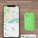 ABENCA Luggage Tags with Smart Trakcer Item Finder Work with Apple Find My (iOS Only), Smart Air Tag, Item Locator for Suitcase, Keys, Backpack.2 Pcs (Mixed)
