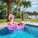 Poolcandy Gigantic Inflatable 2 to 3 Person Pool, Beach, and Lake Swim rafts