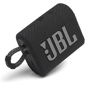 JBL - GO3 Portable Waterproof Wireless Speaker - Black 