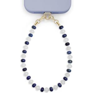 POSADINA Natural Stone Phone Charm, Beaded Healing Phone Wrist Strap, Handmade Cellphone Chain Lanyard with Tether Tab