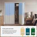 SMARTSTANDARD Bifold Closet Door for 64" x 80" Opening,1-Panel Bi-fold Door