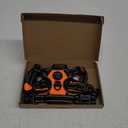 PHOEPET No Pull Dog Harness Medium Reflective Front Clip Vest with Handle,Adjustable 2 Metal Rings 3 Buckles,[Easy to Put on & Take Off](M, Orange)