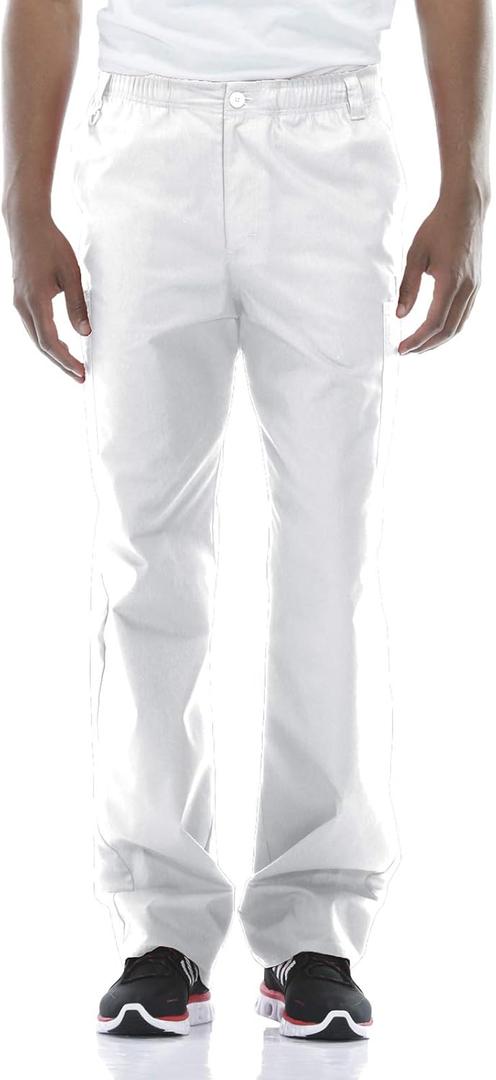 Dickies Men's Pull-On Pant with 7 Pockets Elastic Waistband with Button Closure 81006 (4X-Large Big, White)