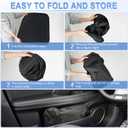 SINGARO 300T Universal Car Windshield Sun Shade, Foldable Reflective for Windshield & Window Shades with Overlapping Design, Car Interior Accessories (68.8" L x 35" W)