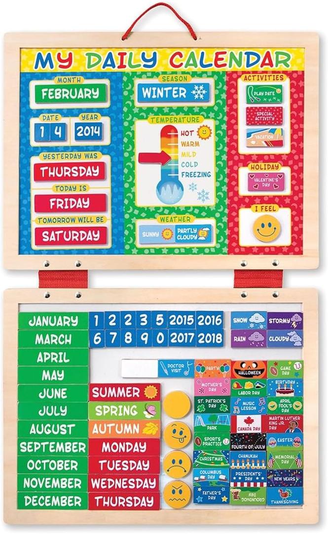 Melissa & Doug My First Daily Magnetic Calendar