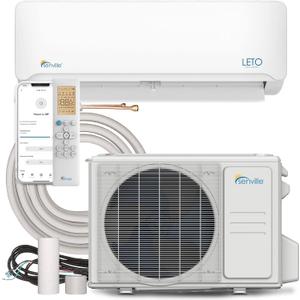 Senville LETO Series Mini Split Air Conditioner Heat Pump, 12000 BTU 110/120V, Inverter, Works with Alexa, SEER2 20.8, 1 Ton, White Senville LETO Series Mini Split Air Conditioner Heat Pump, 12000 BTU 110/120V, Inverter, Works with Alexa, SEER2 20.8, 1 Ton, White
