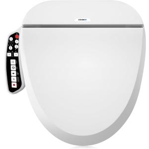 Combier Bidet Toilet Seat, Elongated Smart Unlimited Warm Water, Vortex Wash, Electronic Heated, Warm Air Dryer, Rear and Front Wash (Round) Combier Bidet Toilet Seat, Elongated Smart Unlimited Warm Water, Vortex Wash, Electronic Heated, Warm Air Dryer, Rear and Front Wash (Round)