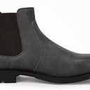 Men's Ankle Boots Chelsea Round Toe Slip on Waterproof Faux Leather Classic Dress Booties for Men